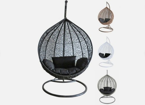 Rattan egg chair - rattan, swing