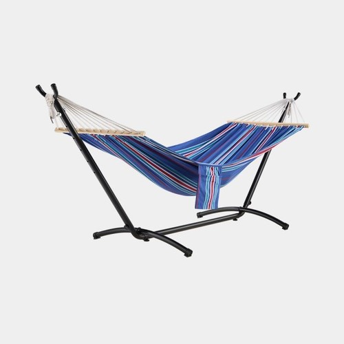 Ibiza hammock with - stand, blue