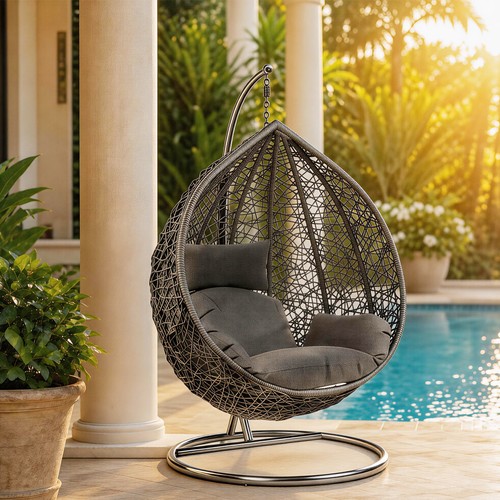 Rattan swing egg chair outdoor - swing,