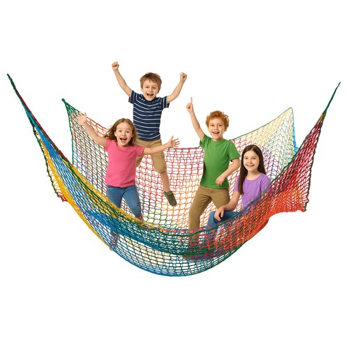 Climbing net hammock colourful - climbing,