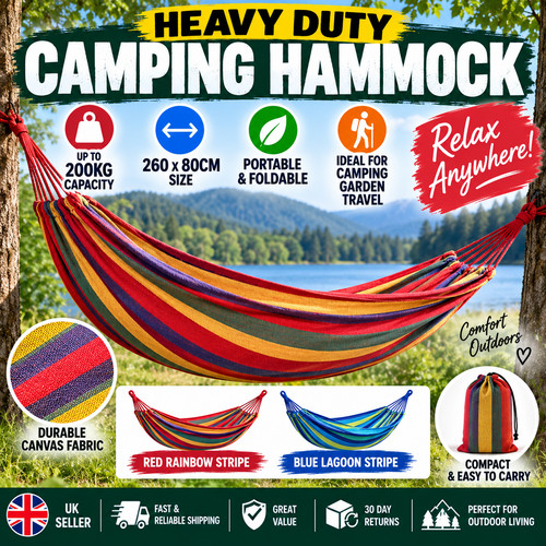 Double camping hammock - camping,