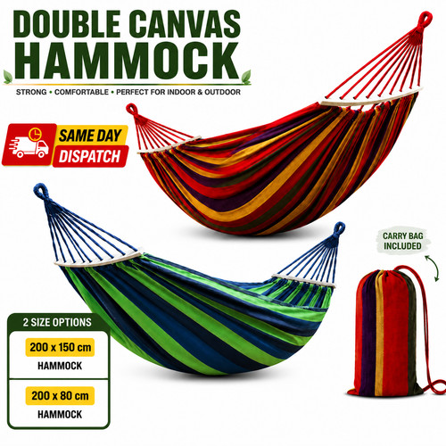 Double garden hammock - garden, camping