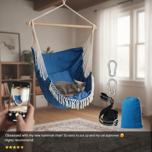 Hammock chair hanging swing - hammock,