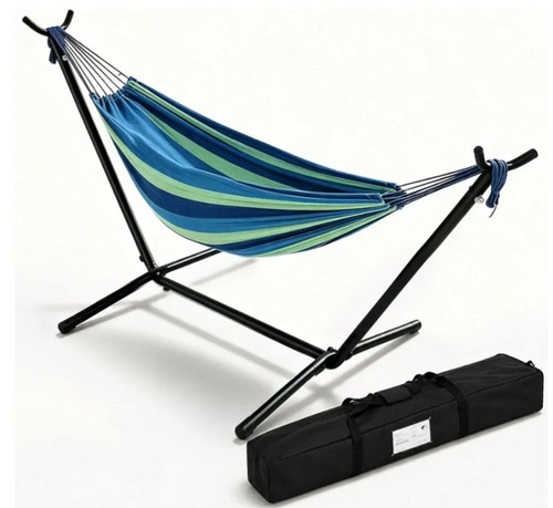 Hammock with stand blue green - with, stand,