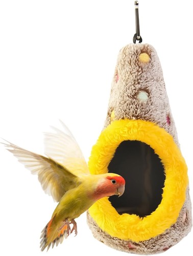 Hanging warm plush bird - warm,